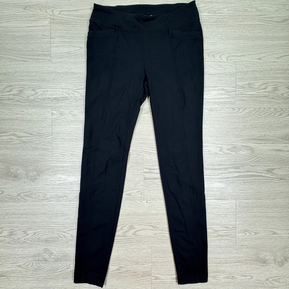 Athleta Women's Leggings Metro High Rise Black Small Pockets Yoga‎ Pants